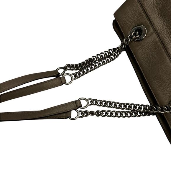 Coach Gold Metallic Brooke Chain Carryall Shoulder Bag Style No. F39019 - Picture 6 of 16